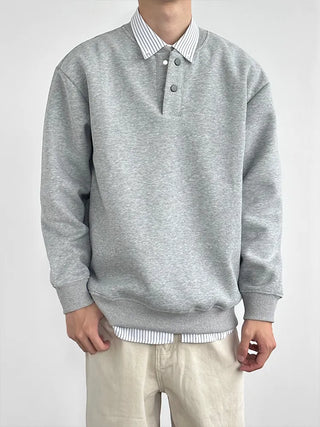 henley pullover sweater