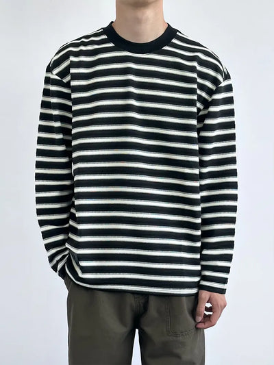 striped pullover sweater