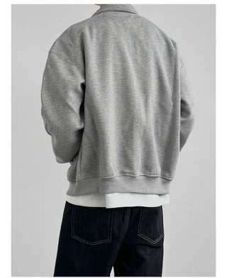 stand collar cardigan