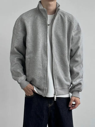 stand collar cardigan