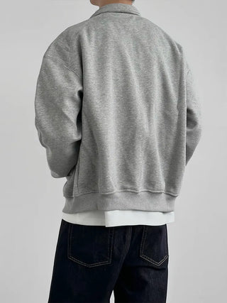 stand collar cardigan