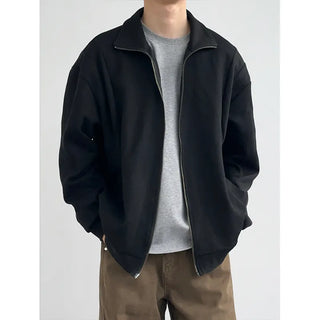 stand collar cardigan