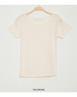 Daily Slim Round Basic Short-Sleeve T-Shirt