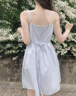 Striped border texture dress