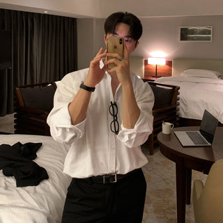 casual lapel shirt