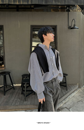 stripe casual shirt