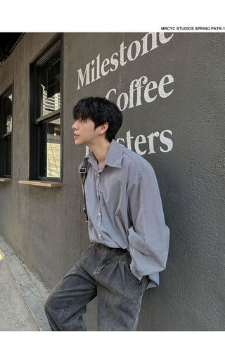stripe casual shirt