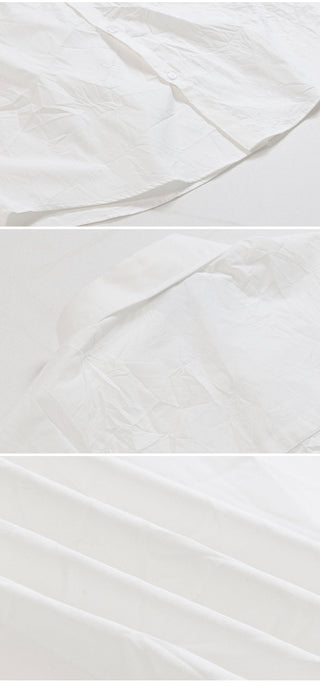 pleated cargo shirt