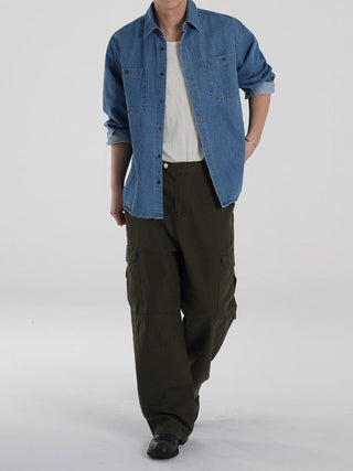 cargo wide pants