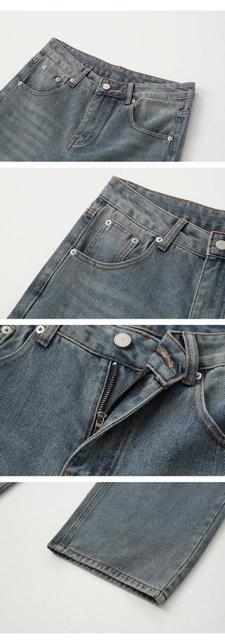 washed wide jeans