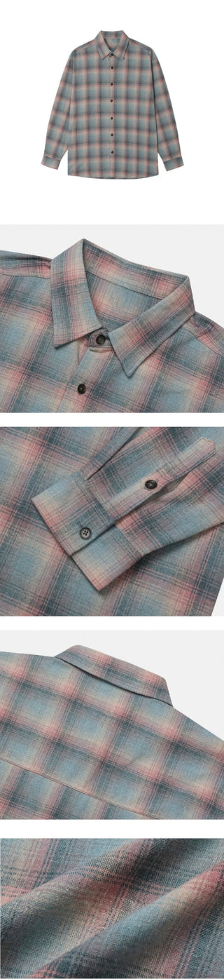 contrast plaid shirt