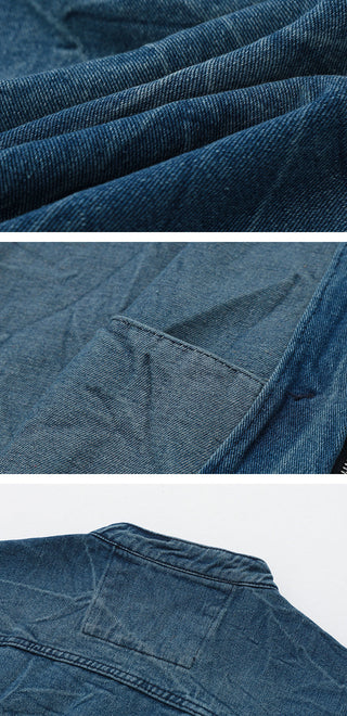 distressed denim jacket