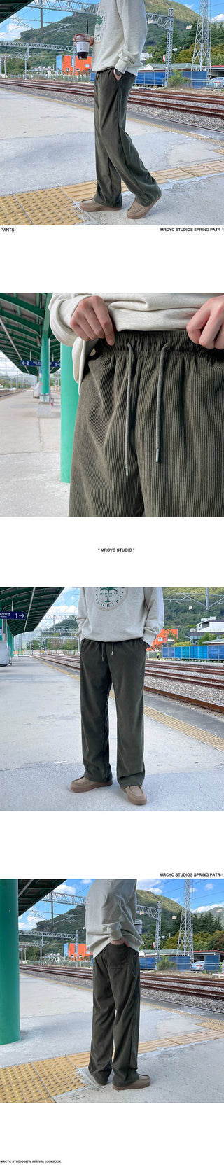 draping straight pants