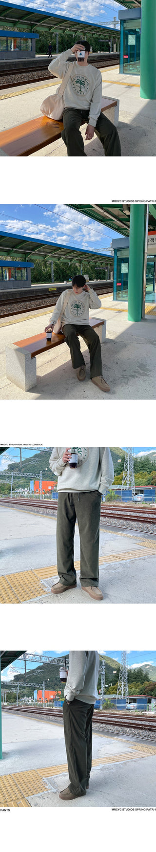 draping straight pants