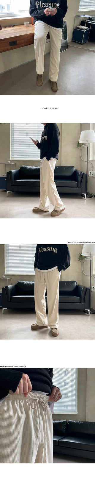 draping straight pants