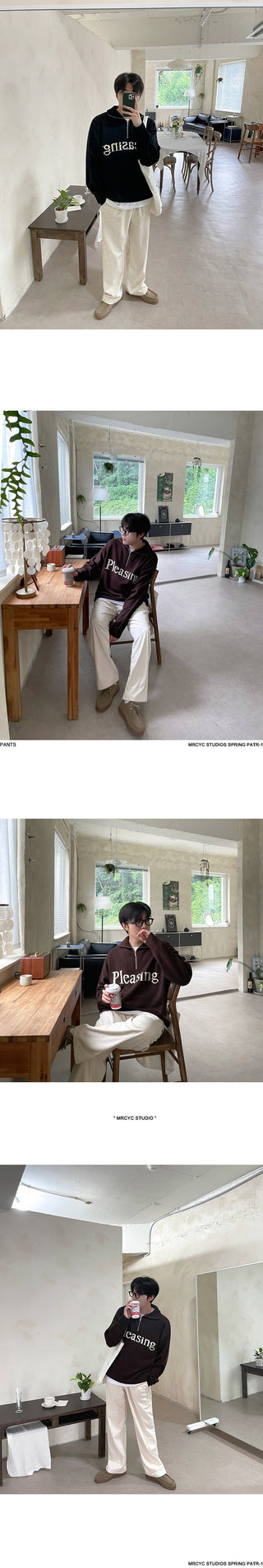 draping straight pants