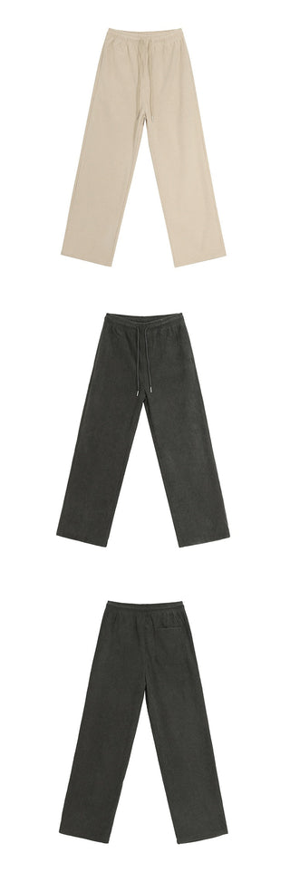 draping straight pants