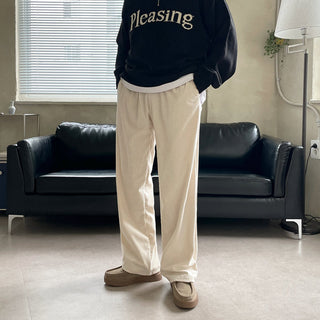 draping straight pants