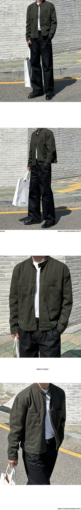 workwear stand collar
