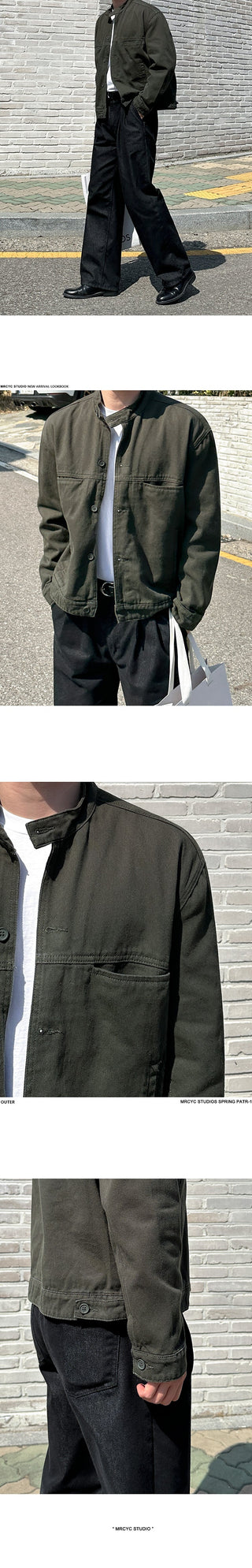 workwear stand collar