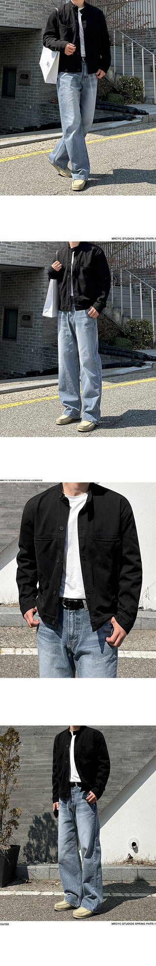 workwear stand collar