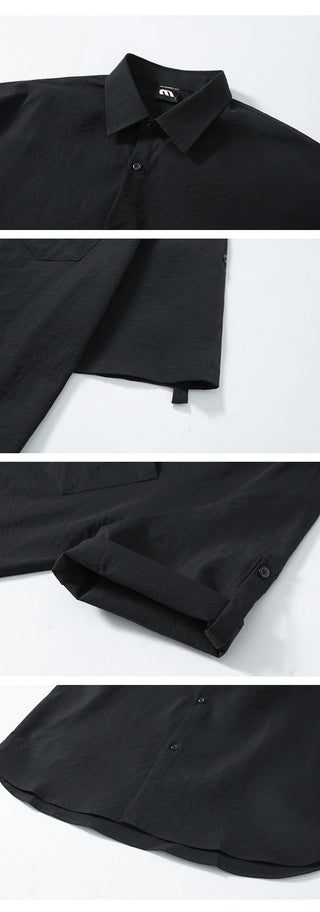 wind black shirt