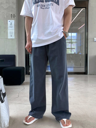 draping wide pants