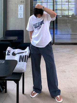 draping wide pants