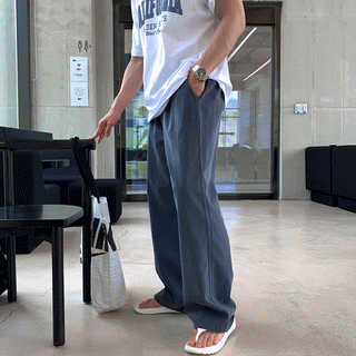 draping wide pants
