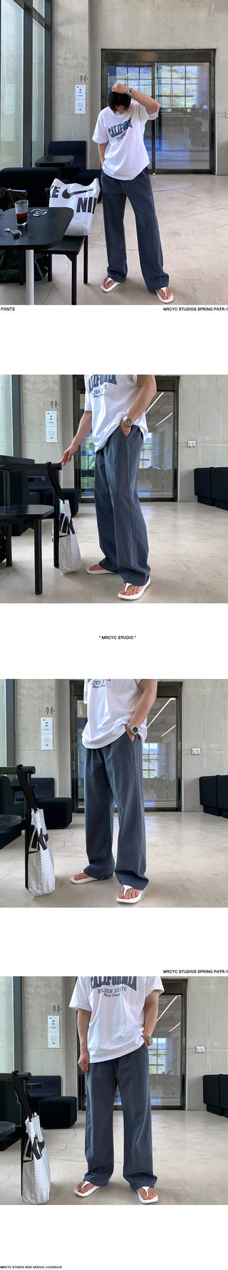 draping wide pants