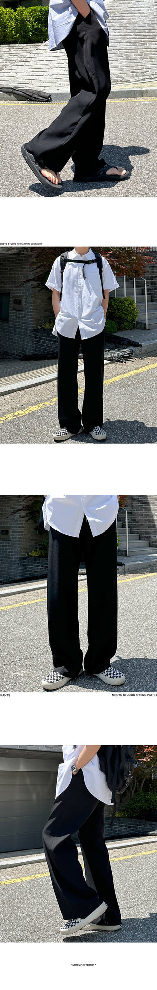 straight casual pants