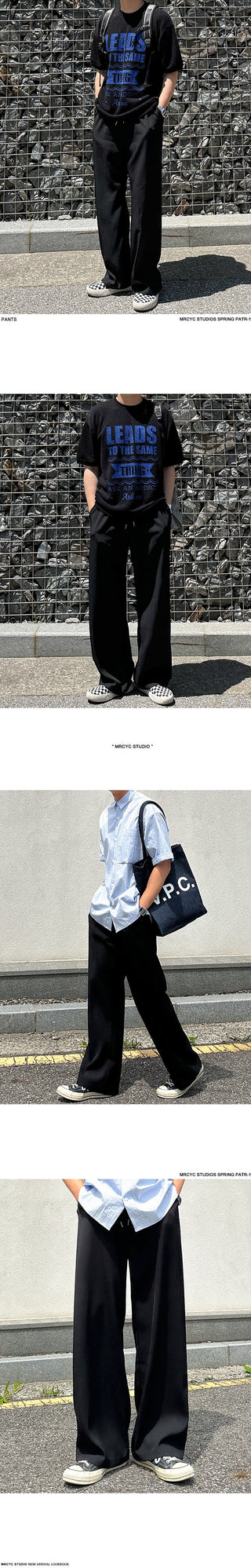 straight casual pants