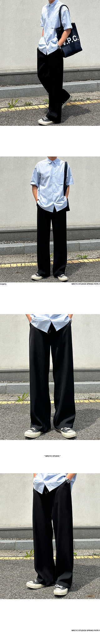 straight casual pants