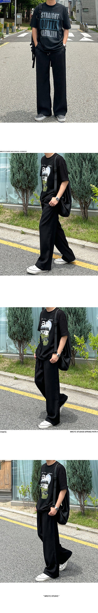 straight casual pants