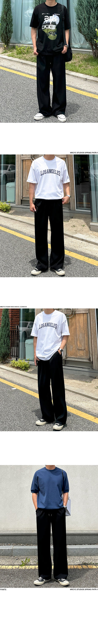 straight casual pants