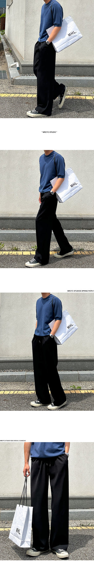 straight casual pants