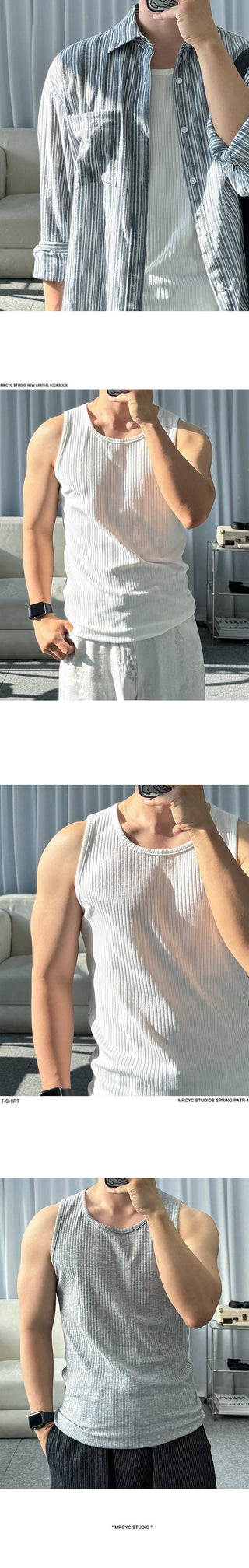 cotton muscle vest