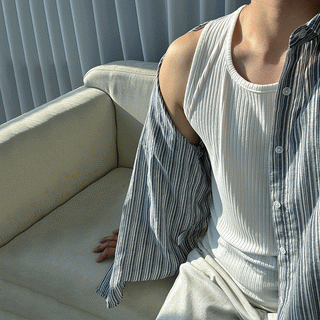 cotton muscle vest