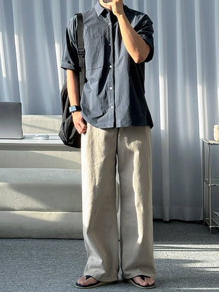 casual solid shirt