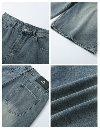 denim cropped pants