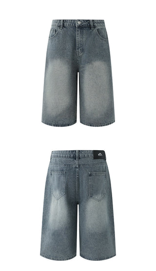 denim cropped pants