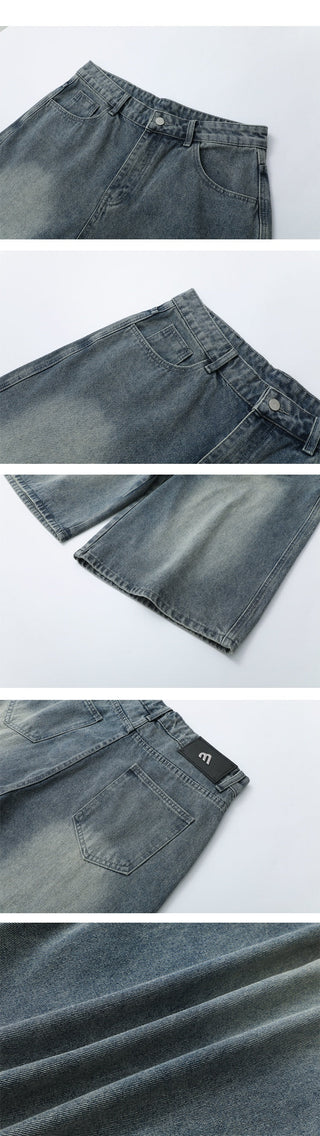 denim cropped pants