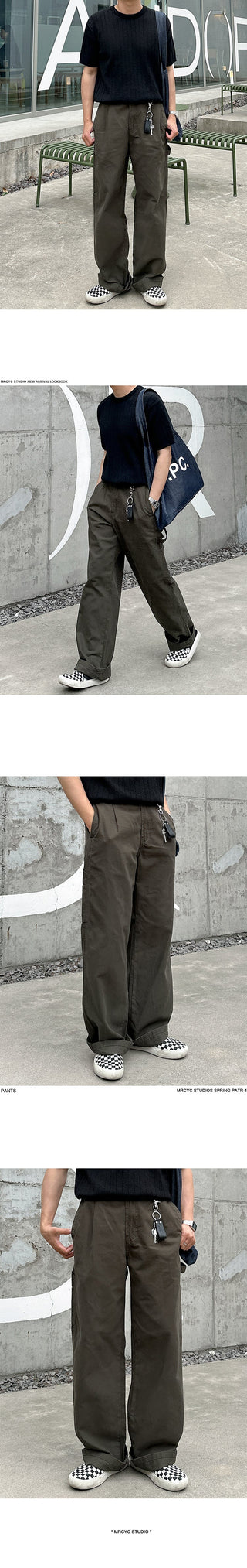 workwear wide pants