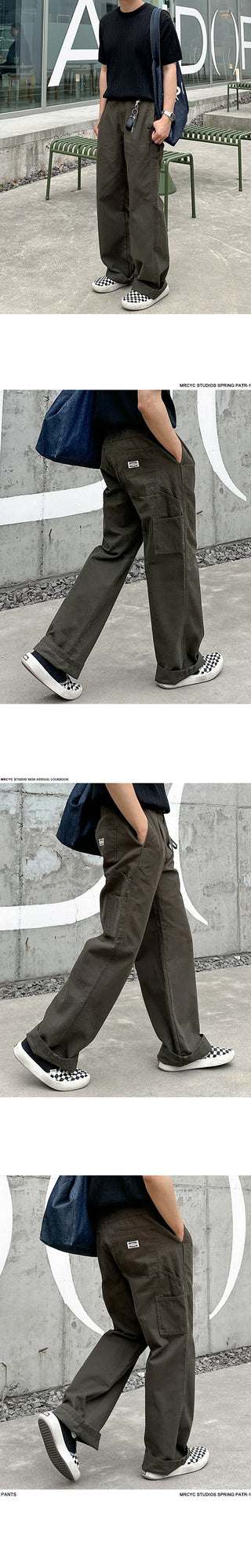 workwear wide pants