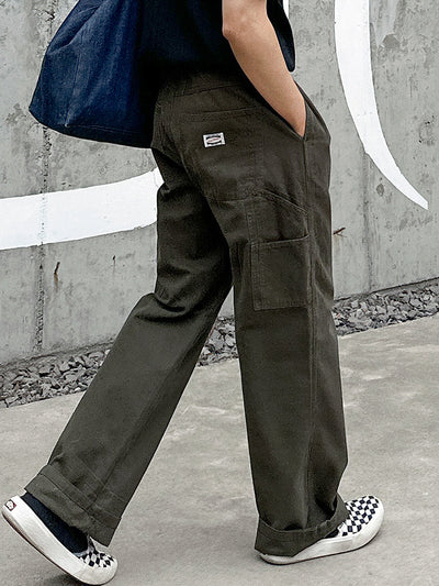 workwear wide pants