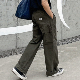 workwear wide pants