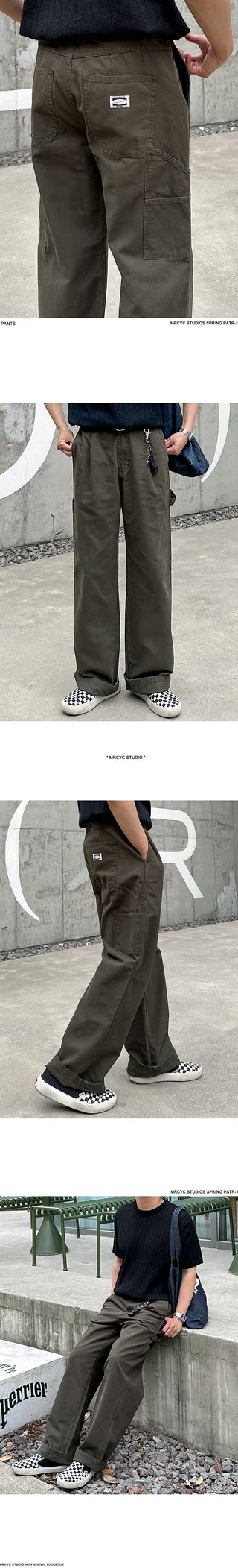 workwear wide pants