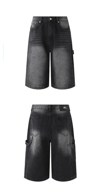 denim leisure shorts