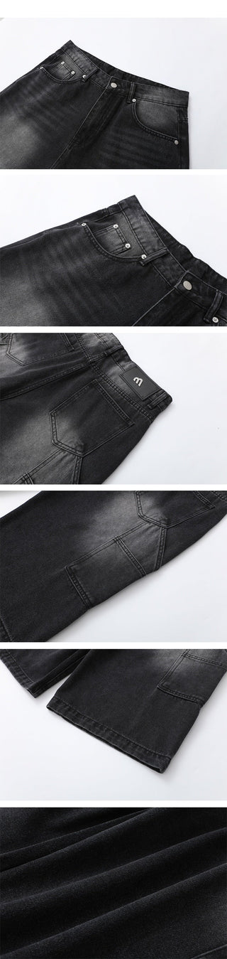 denim leisure shorts