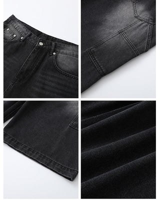 denim leisure shorts